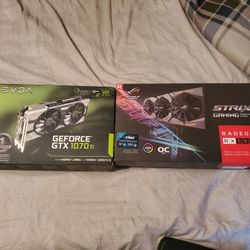 Asus strix RX 580 8gb And Nvidia Evga FTW 1070Ti 8gb