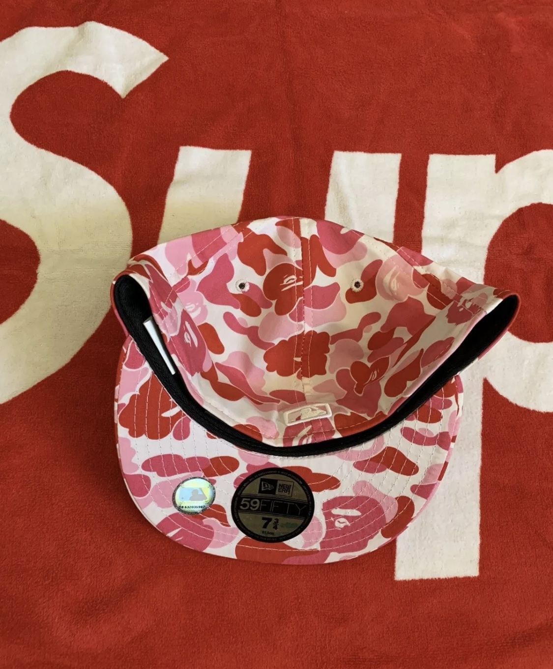 Bape NY New Era hat fitted 7 3/4 rare shark hoodie supreme