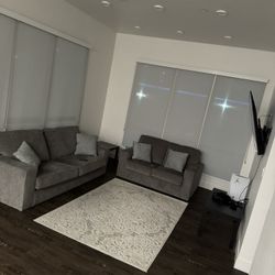 Grey Couch And Pillows