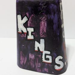 Sacramento Kings 1985 Hand Painted Cowbell “Let’s Go” Fan Art Stadium Bell 7"

