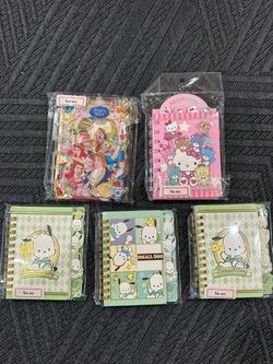 Small Sanrio notebooks