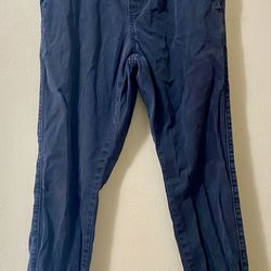 FREE WORLD Men's S Black Jogger Pants Cotton Drawstring Elastic Waist