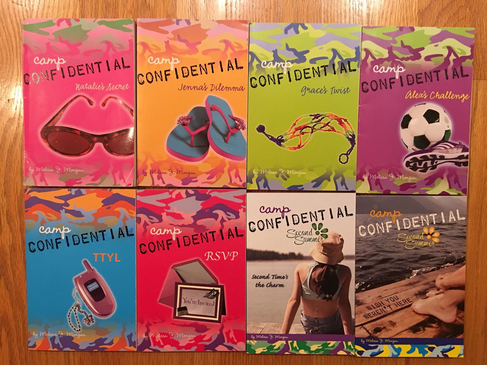 8 Camp Confidential Books By Melissa J Morgan Books #1-8