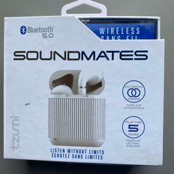 TZUMI Soundmates 5.0 Bluetooth Earbuds  (New)
