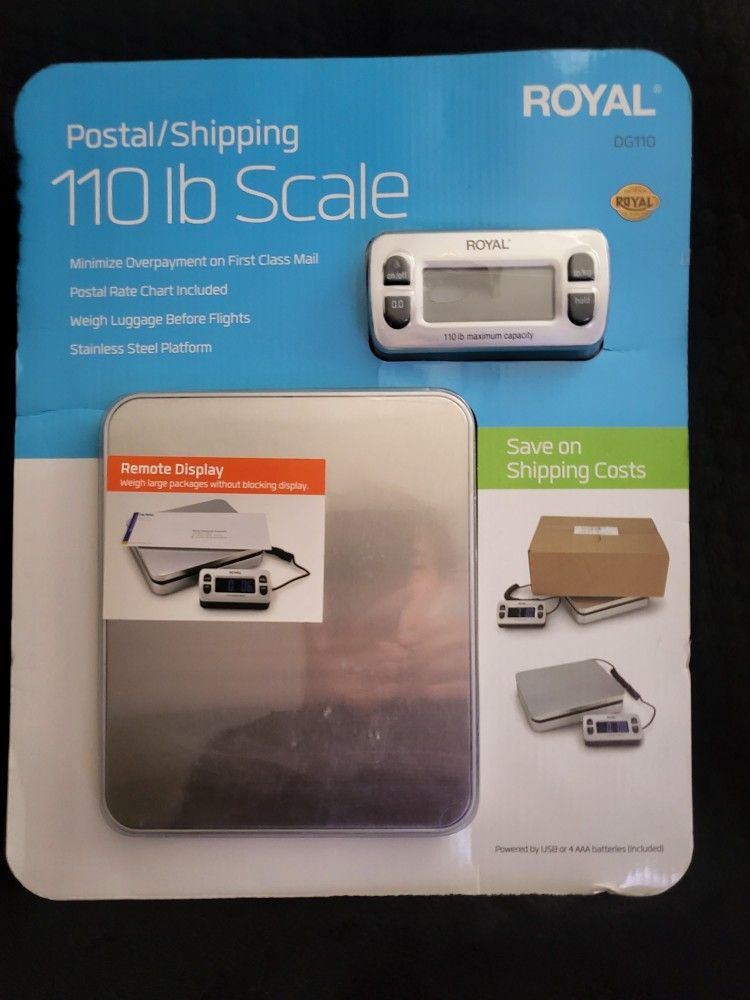 Royal Postal&Shipping Scale Weight Up To 110 Lbs New