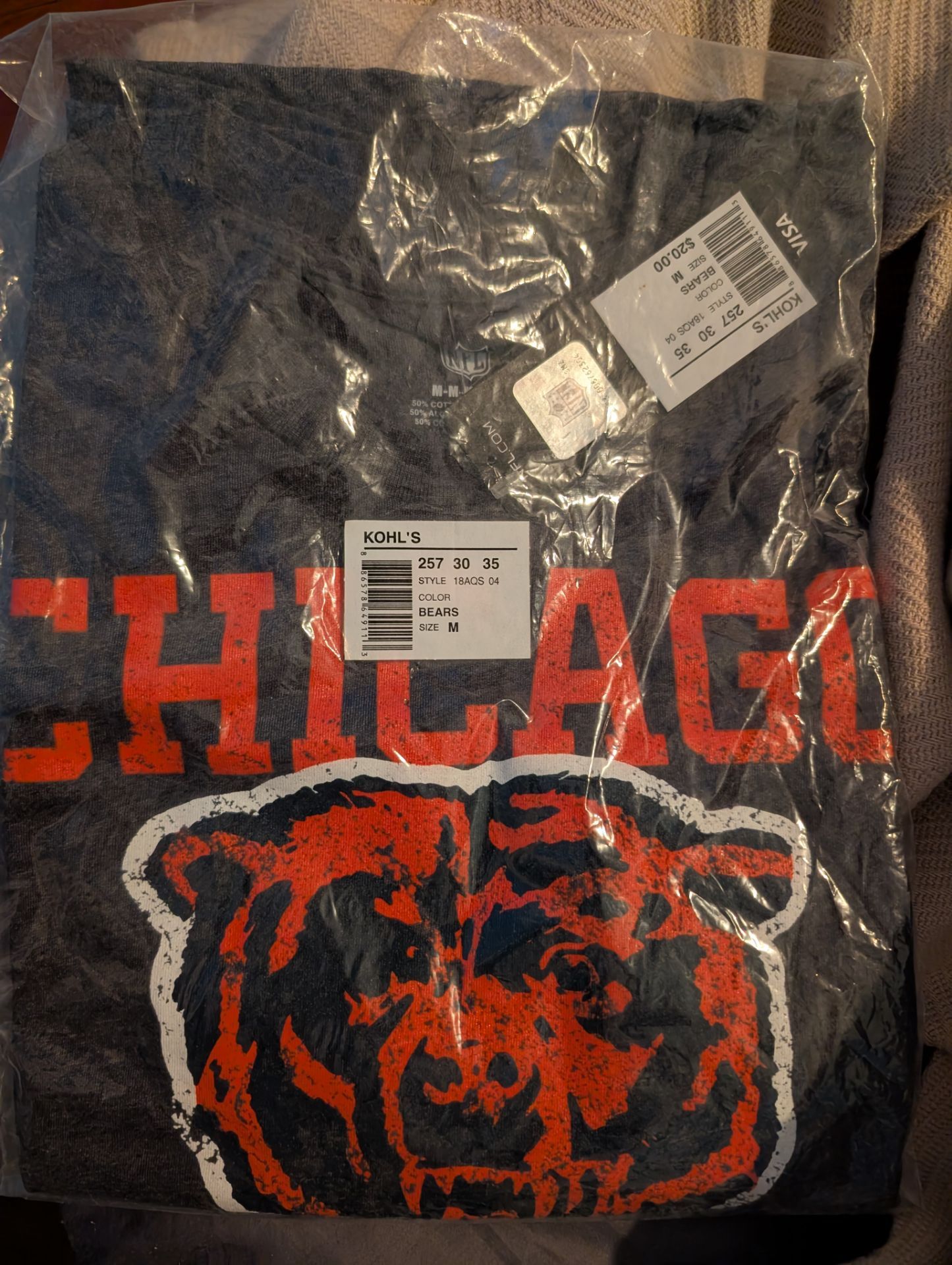 NFL Chicago Bears Tshirt Medium 10/12
