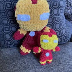 Crochet Large Iron Man Plushy