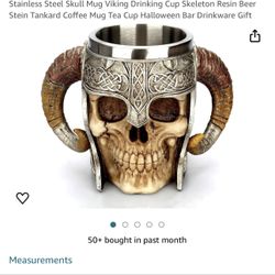 Stainless Steel Skull Mug