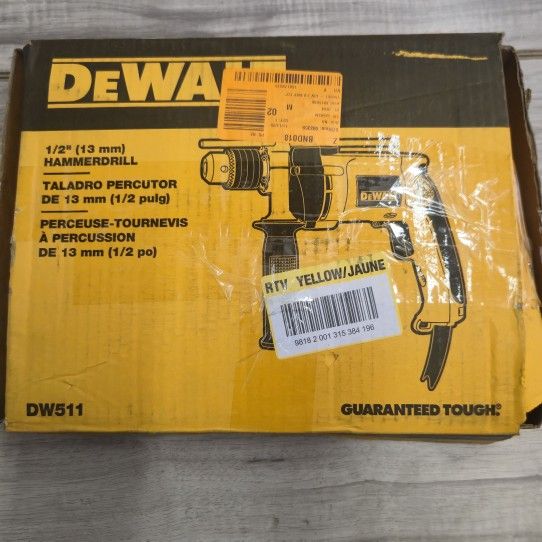 DEWALT 7.8 Amp Corded 1/2 in. Variable Speed Reversible Hammer Drill