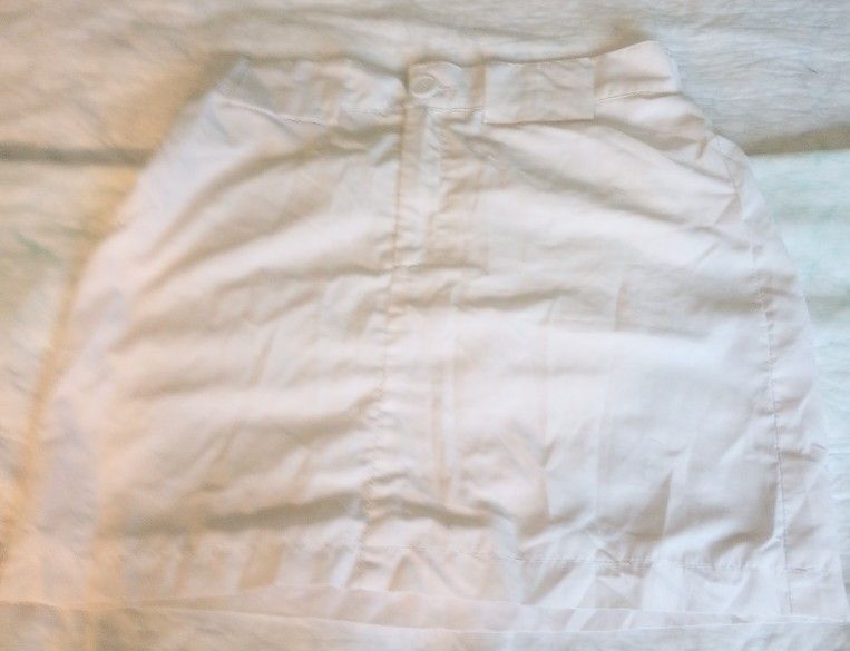 Hot & Delicious Women's Rayon Skirt, White, Size S