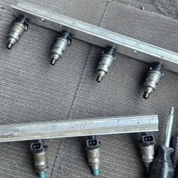 96 -2000 Honda Civic Fuel Injector And Rail
