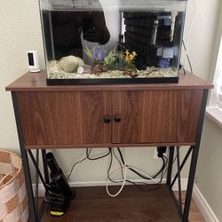 10 Gallon Fish Tank W/stand 