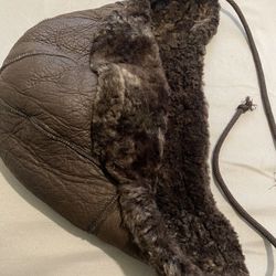 Womens Leather Uruguay Winter Hat OS