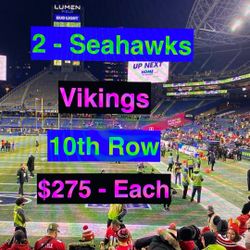Seahawks Vikings Tickets