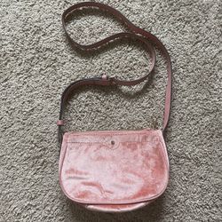 Pink Suede Purse 