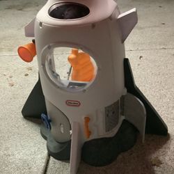 Little Tikes Adventure Rocket, Mint Condition With All Sounds Working, Chair Swivels, All The Fun Of Going To Space.  Sit inside this make belief heav