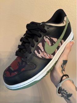 Nike Dunk Low SE GS 'Black Multi-Camo'