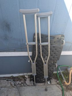 Crutches  never used