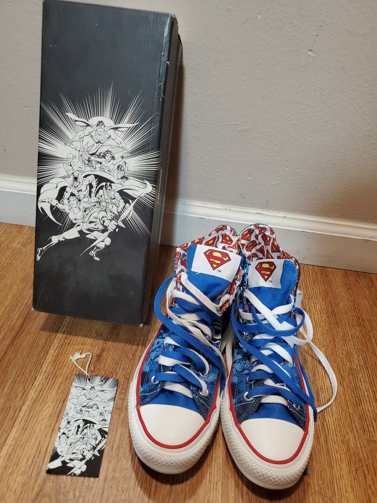 "NEW" Converse Chuck All Star Superman Man of Steel men's 7.5 women's 9.5 for Sale in San Diego, CA - OfferUp
