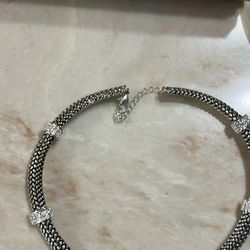 Silver Tone Choker