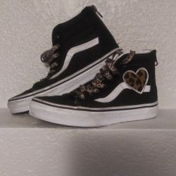 Black Van's  SK8 Hi- Zip