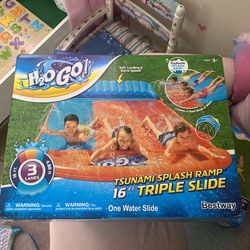 Tsunami Splash Ramp 16ft Triple Slide 