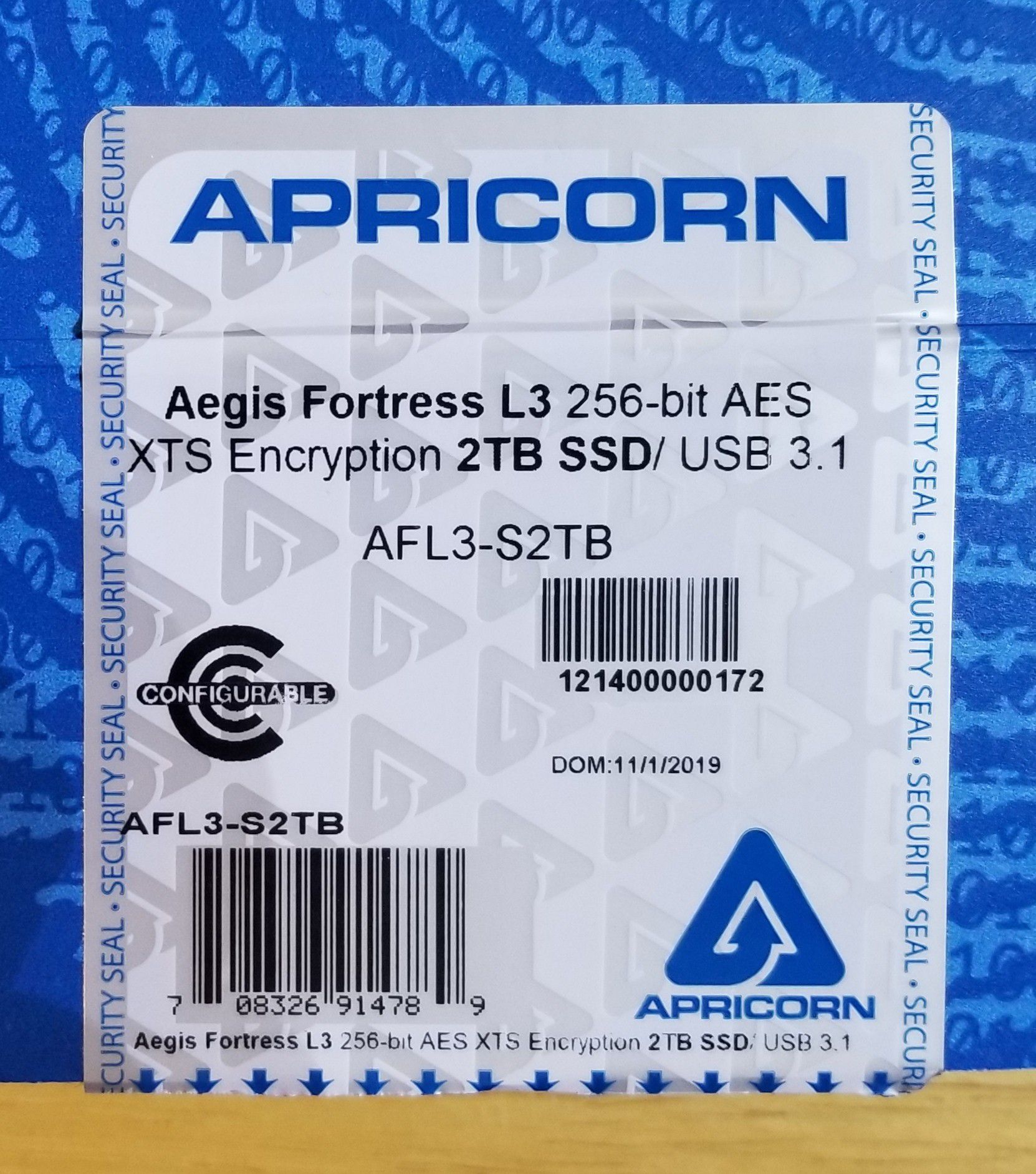 Apricorn Aegis 2 TB External SSD
