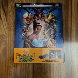 The Princess and the Frog Steelbook 4K UHD & Blu Ray - No Digital