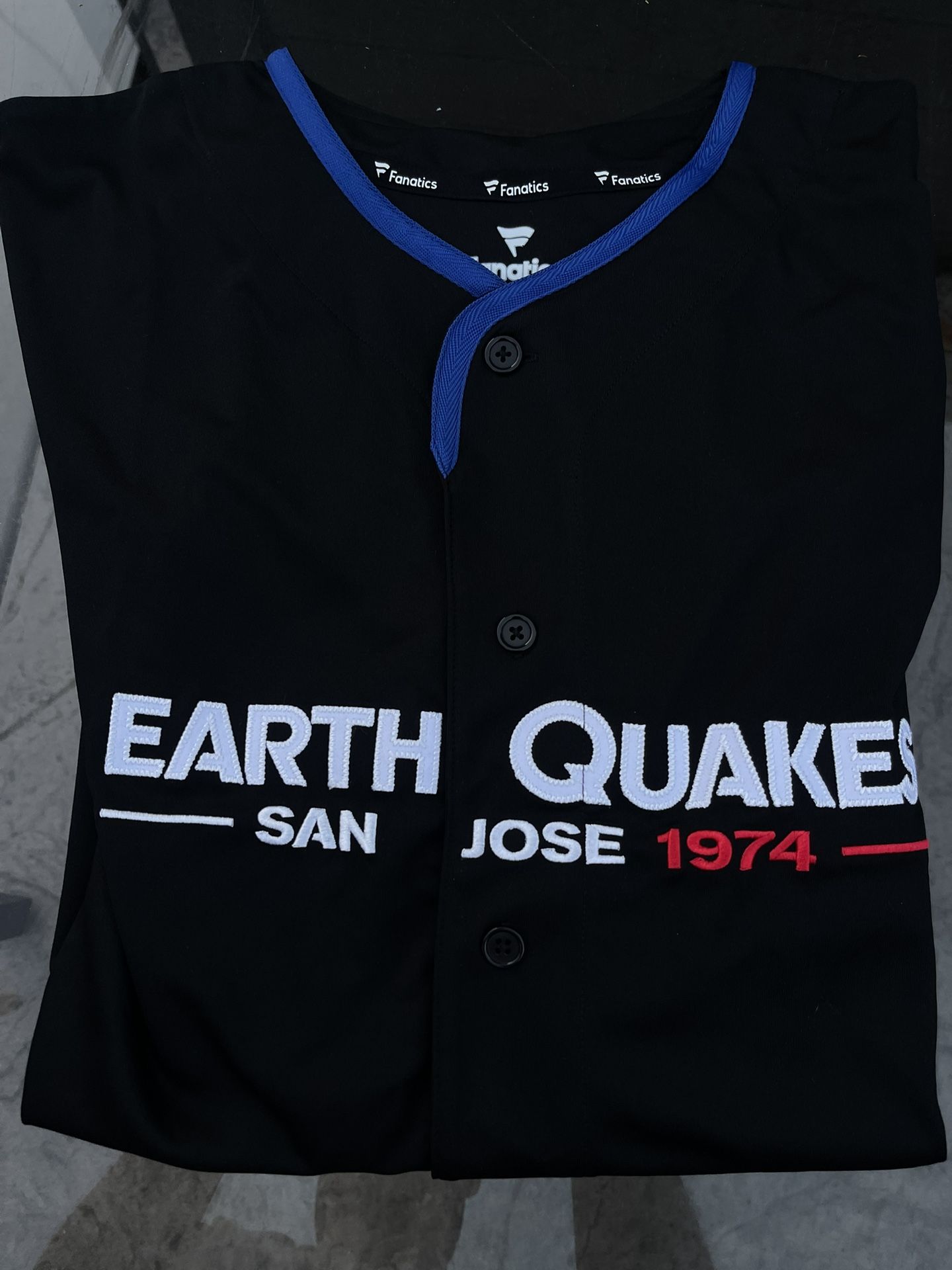 SJ Earthquake Baseball Jersey 