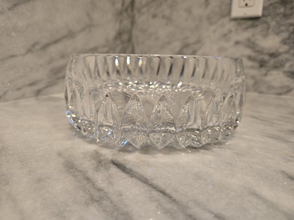 Vintage Cut Crystal Marquis by Waterford "Brennan" 8.5" Crystal Bowl