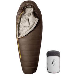 Naturehike 0 Degree RDS Down Mummy Sleeping Bag for Adults, 650 Fill Power, Cold Weather Backpacking Sleeping Bag for Camping, Hiking, -1℉ 18℉ 30℉, YK