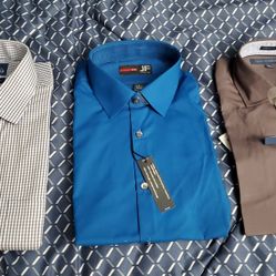 Long Sleeve Mens Dress Shirts, Total 3