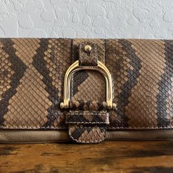 Authentic GUCCI Python Greenwich Clutch