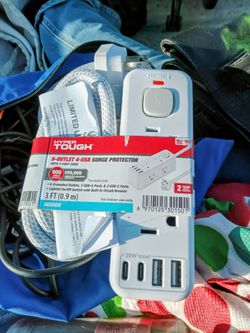 Hyper Tough 6-Outlet 4-USB Surge Protector