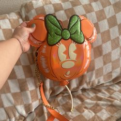 Loungefly Minnie Mouse Pumpkin Ballon Crossbody