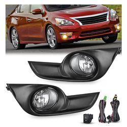 Front Fog Lights Assembly Kit for 2013–2015 Nissan Altima Sedan (Complete Set w/ Switch & Wiring)  ⸻  Description: For sale is a front fog lights asse