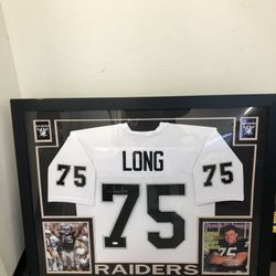 Raiders JSA Howie Long Autograph With Frame Jersey 43.5x35.5