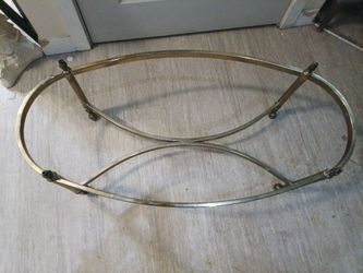 Hollywood Regency Vintage Brass Coffee Table