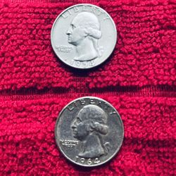 (2) Silver Quarters $55.00 CASH, TEXT FOR PRICES. 