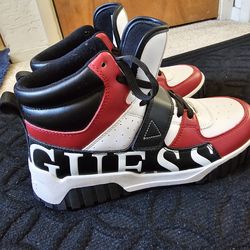 New Guess Men High Top Shoes, Size 8.5
