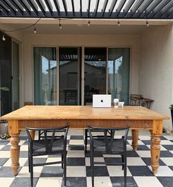 Large Rustic Wood Farmhouse Dining Table