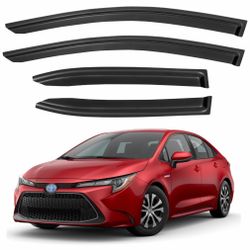 YQAUTEC Window Visors For 2019-2026 Toyota Corolla Sedan