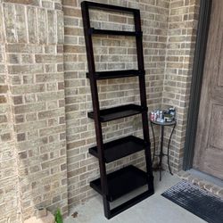Ladder Shelf Brown Wood