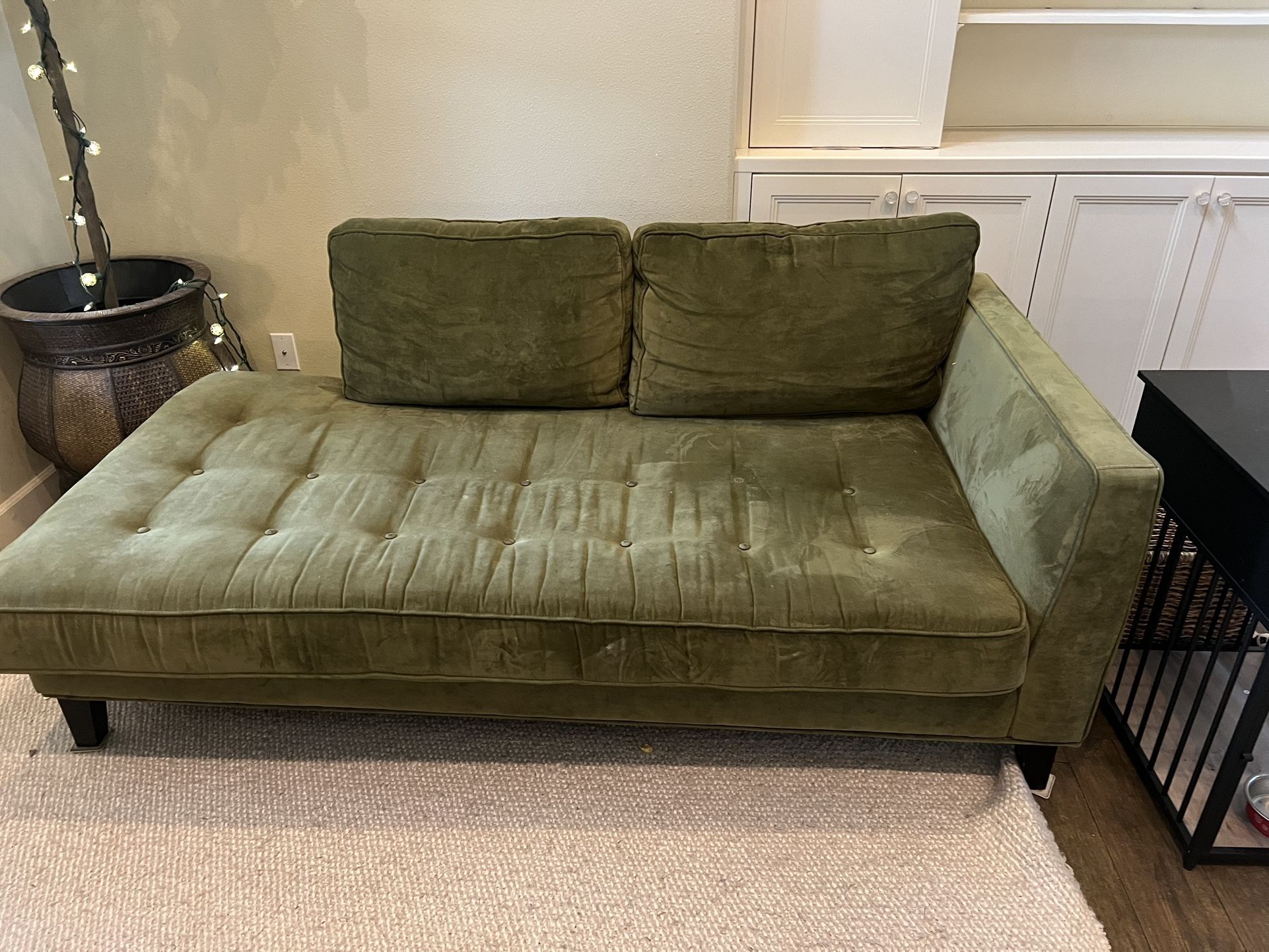 Microfiber Chaise And Sofa