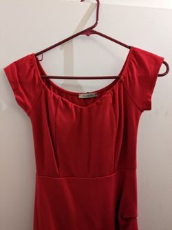 Women's Red Size Small Mini/ Short Dress