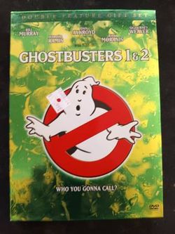 ghostbusters 1 & 2 double feature dvd gift set-never used