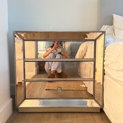Z Gallerie Omni Mirrored 3 Drawer Chest - offers welcome!