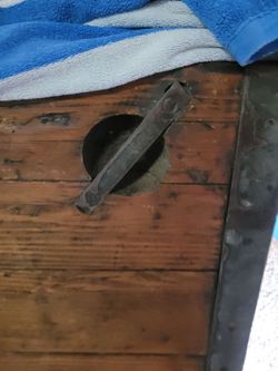 WWII Liberty Ship hatch covers table top