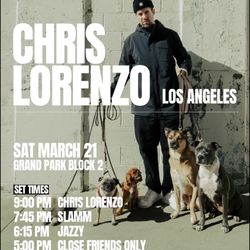 1 Chris Lorenzo ticket sat