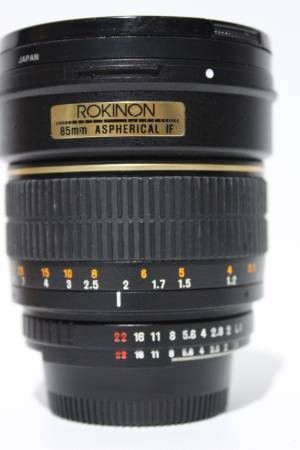 Rokinon 85mm f/1.4 AS IF Lens for Nikon Digital and full frame SLR Cameras